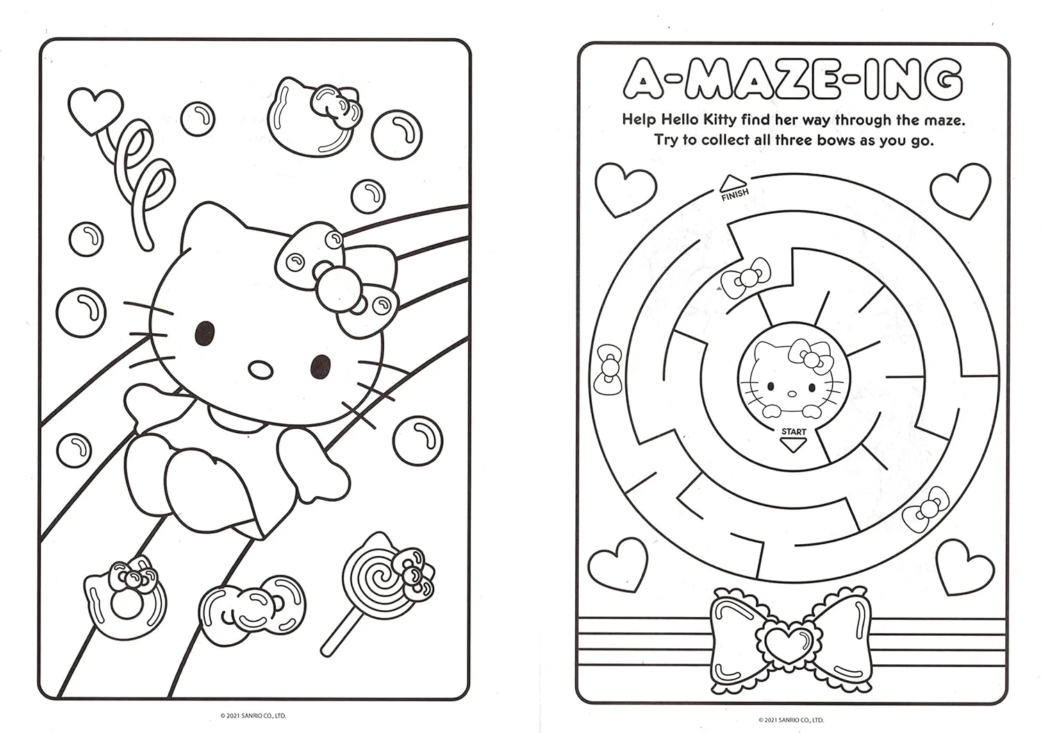Hello Kitty Jumbo Coloring Activity Book Award Stickers And Char Pelican Industrial