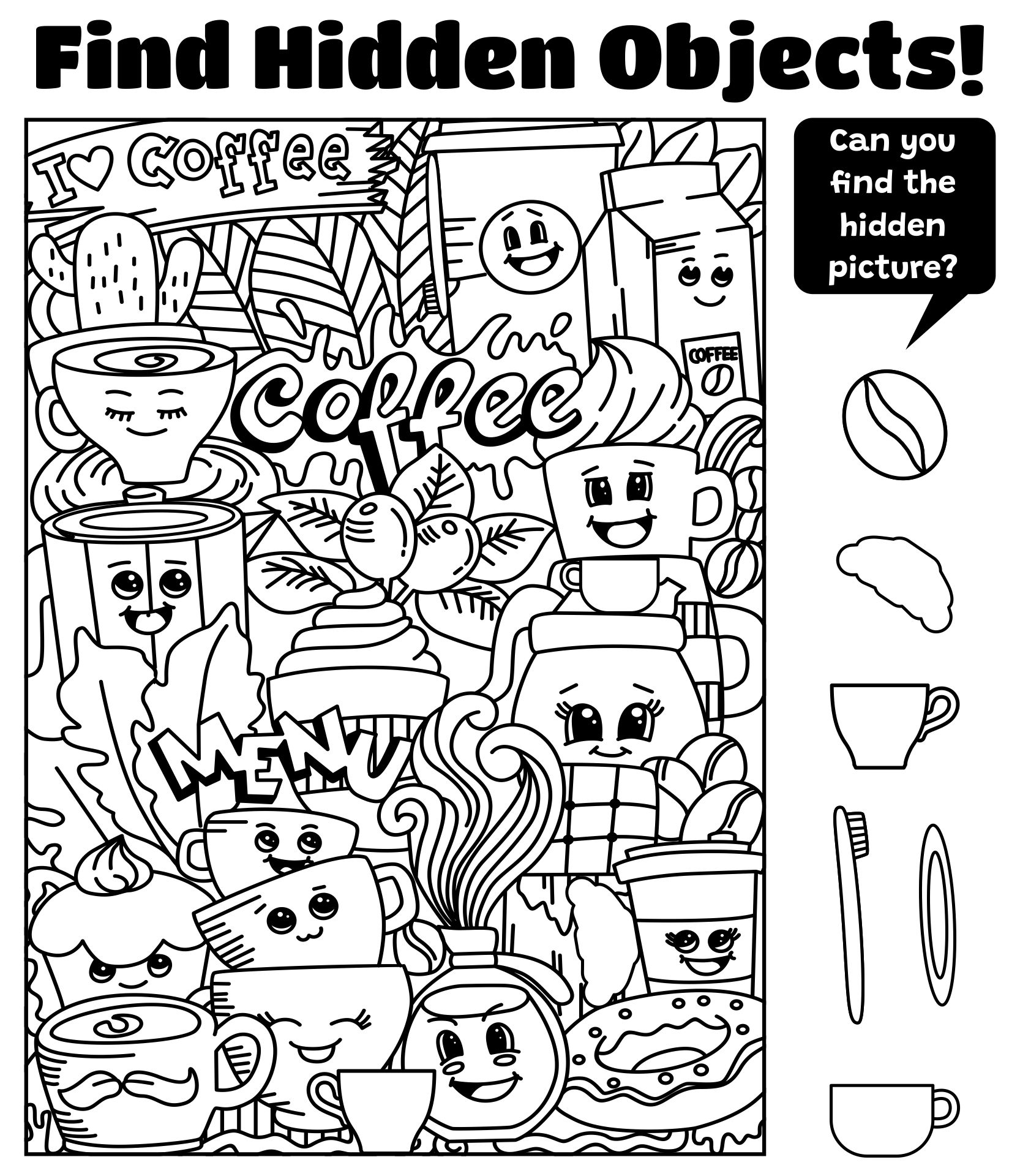 Hidden Object Worksheets 12 Free PDF Printables Printablee