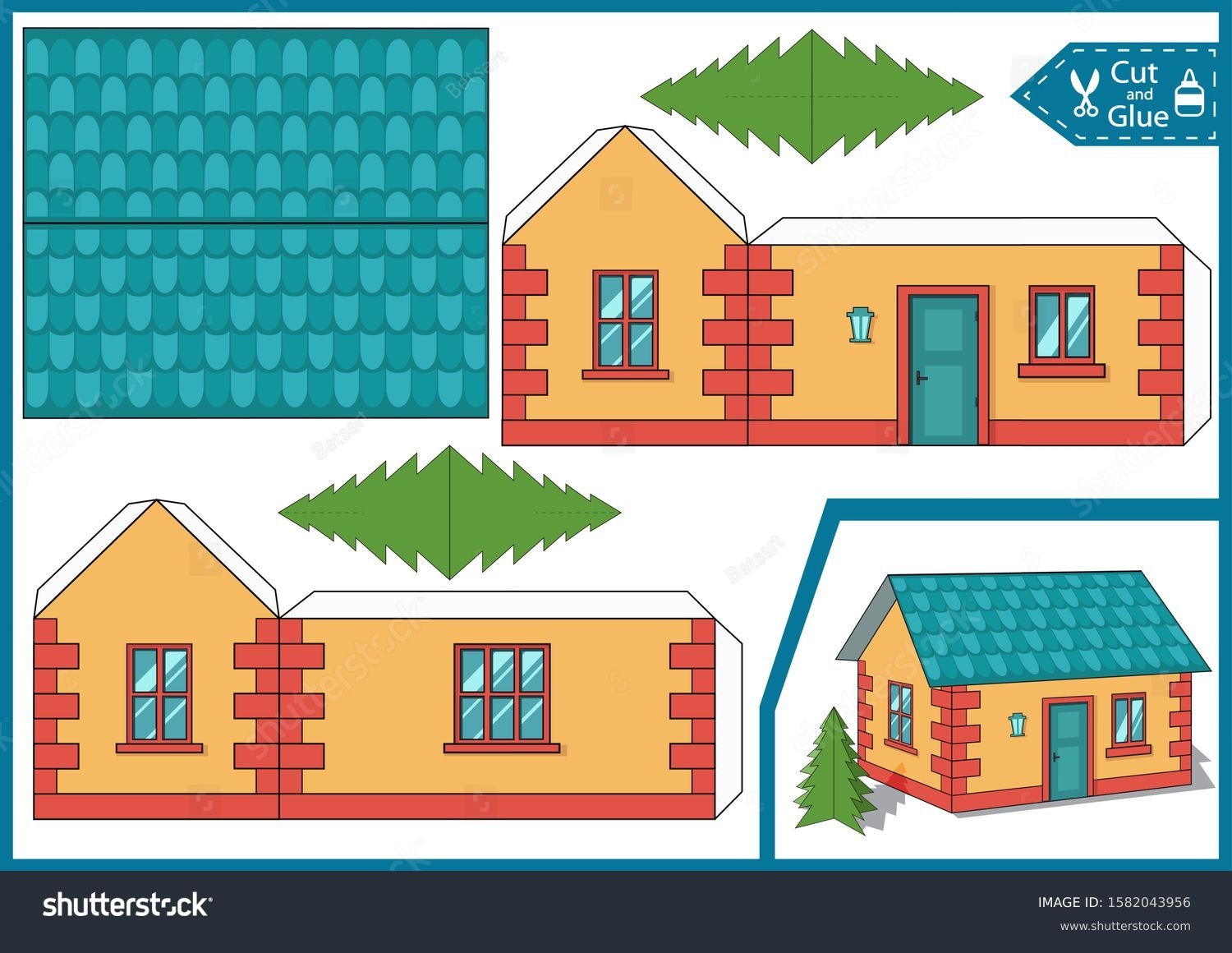 House Puzzle Template Over 2 533 Royalty Free Licensable Stock Illustrations Drawings Shutterstock