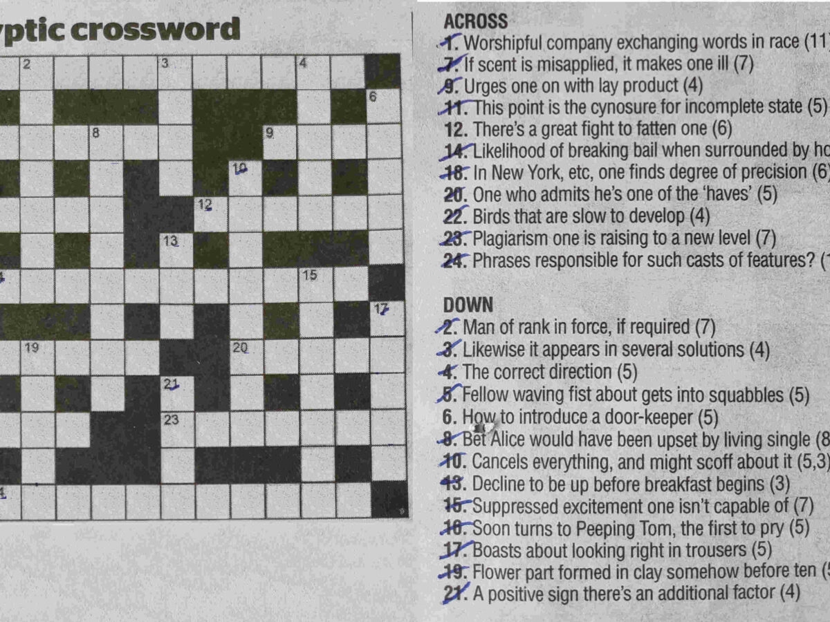 How To Do Cryptic Crosswords Bennettarium