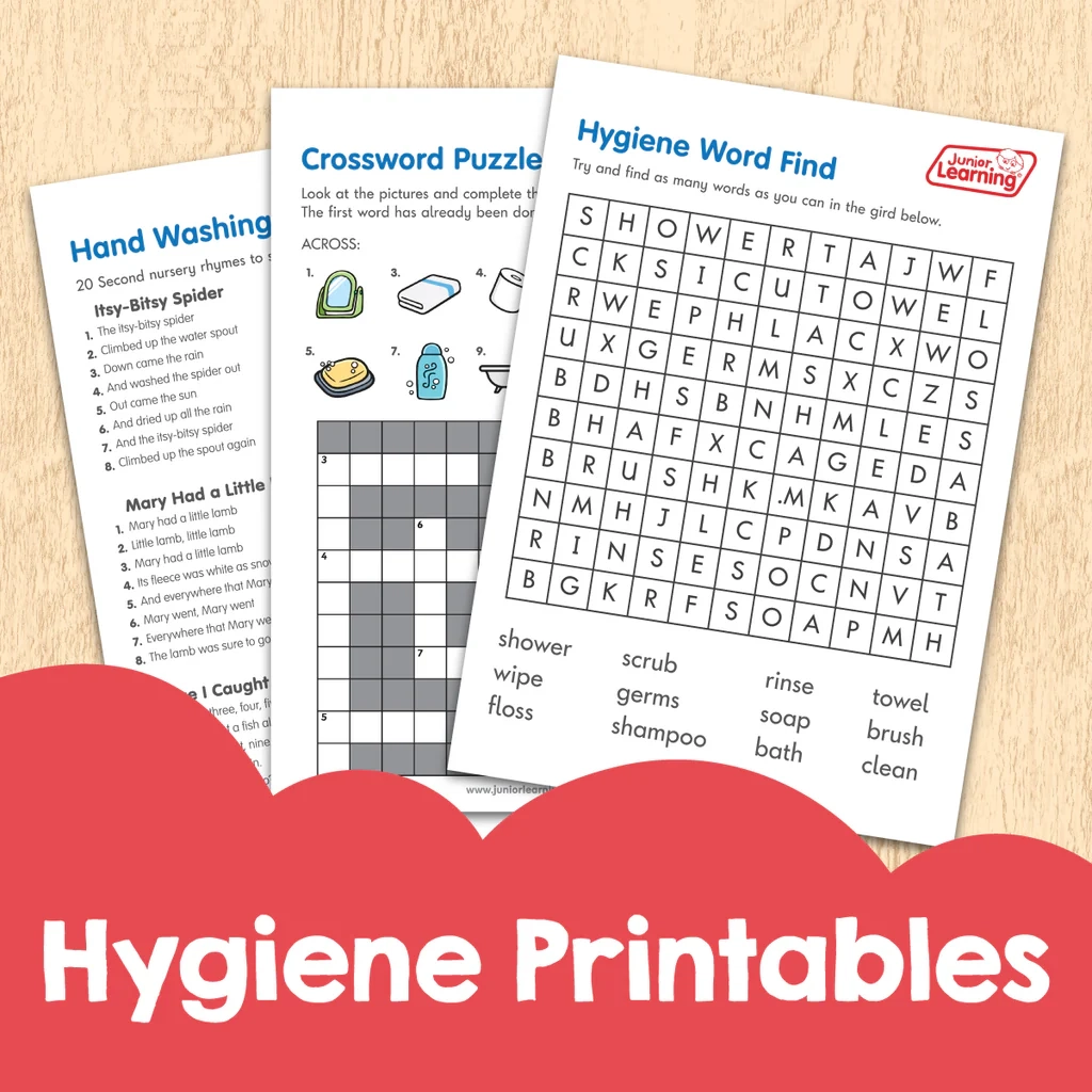 Hygiene Printables Junior Learning USA