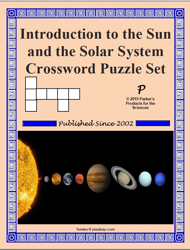 Introduction To The Sun And The Solar System Crossword Puzzle Set Amped Up Learning
