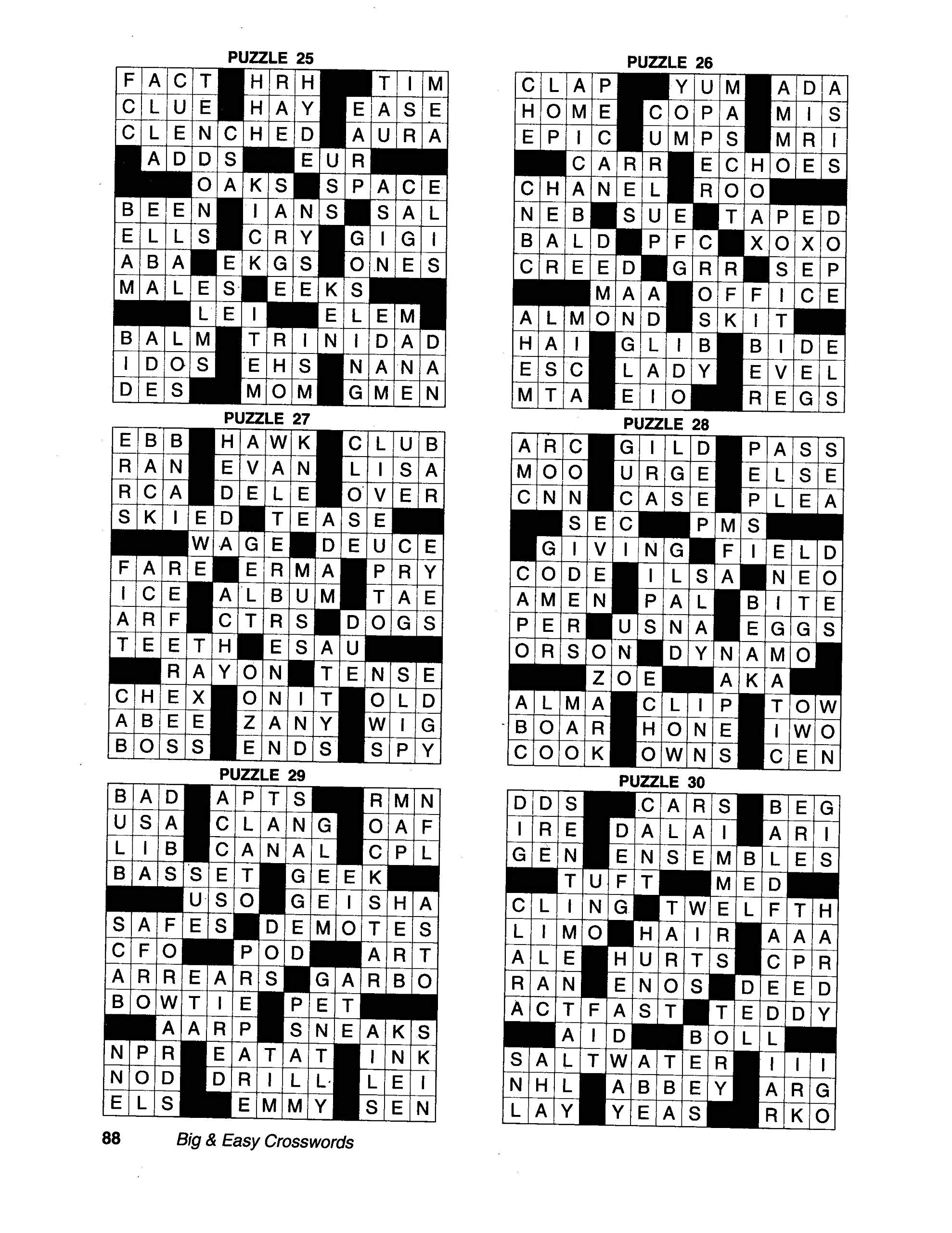 KAPPA Super Saver LARGE PRINT Crosswords Puzzle Pack Set Of 6 Full Size Books KAPPA BOOKS