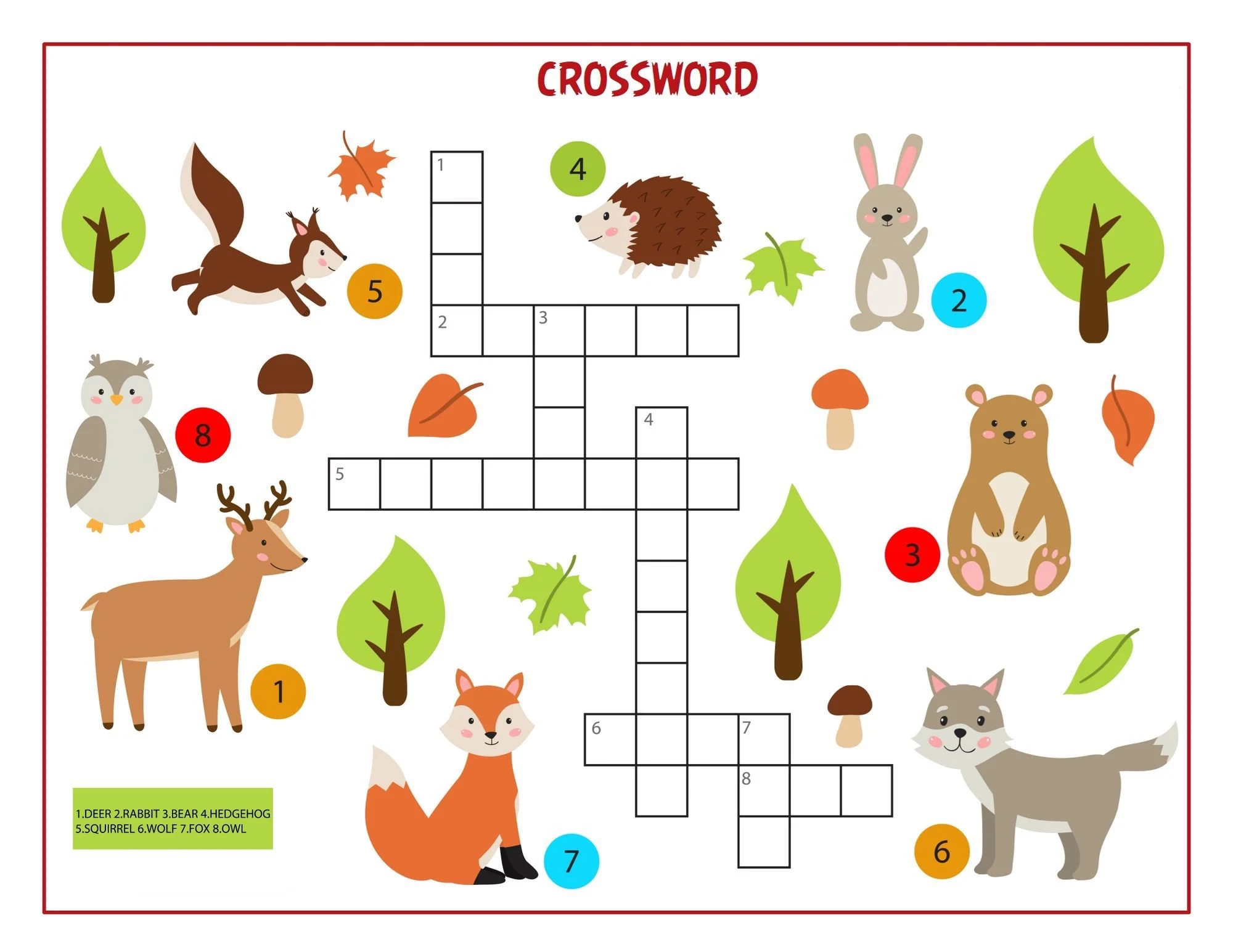 Kids Sudoku Crossword Puzzle Bundle 40 Printable Activity Pages For Ages 6 12 Fun Brain Teasers With Animals Seasons And More Instan Etsy Norway