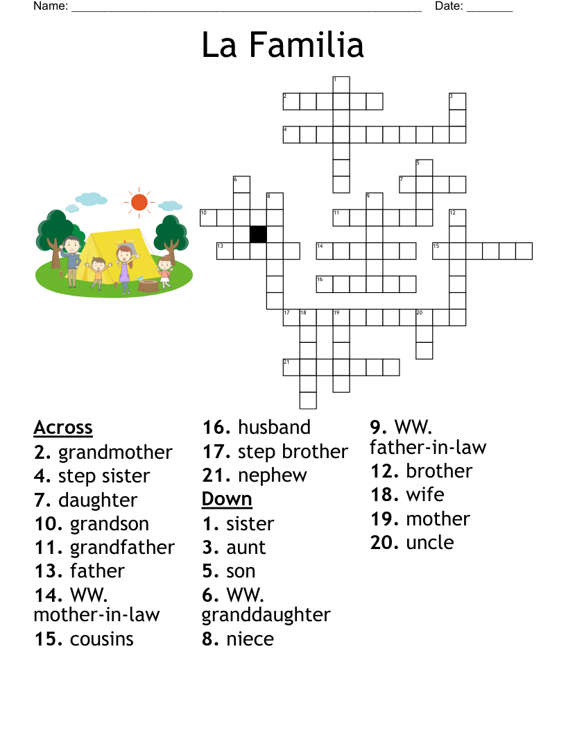 La Familia Crossword WordMint