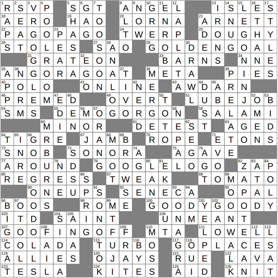 LA Times Crossword 29 Mar 26 Sunday LAXCrossword