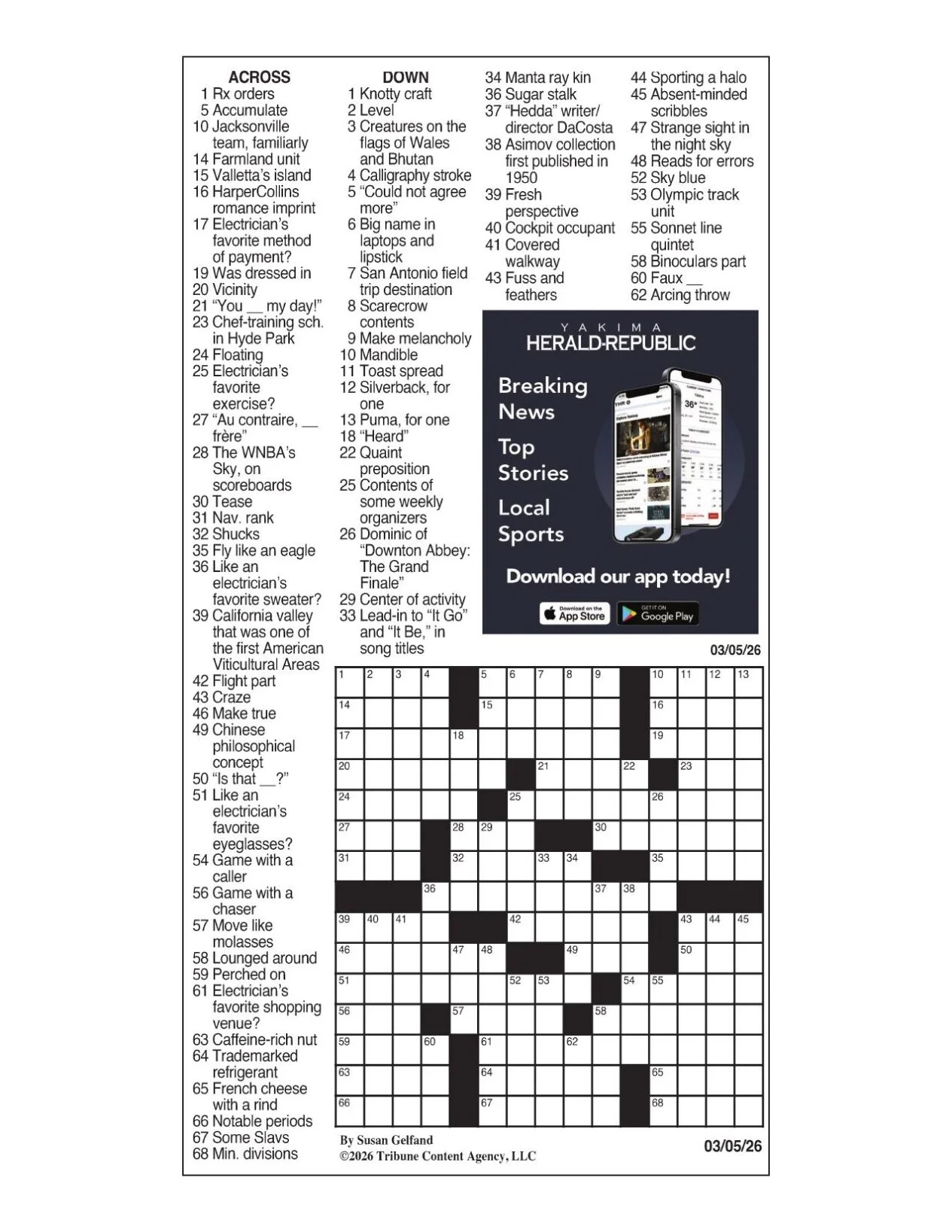 LA Times Crossword March 5 2026 Crosswords Yakimaherald LA Times Crossword March 5 2026 Crosswords Yakimaherald