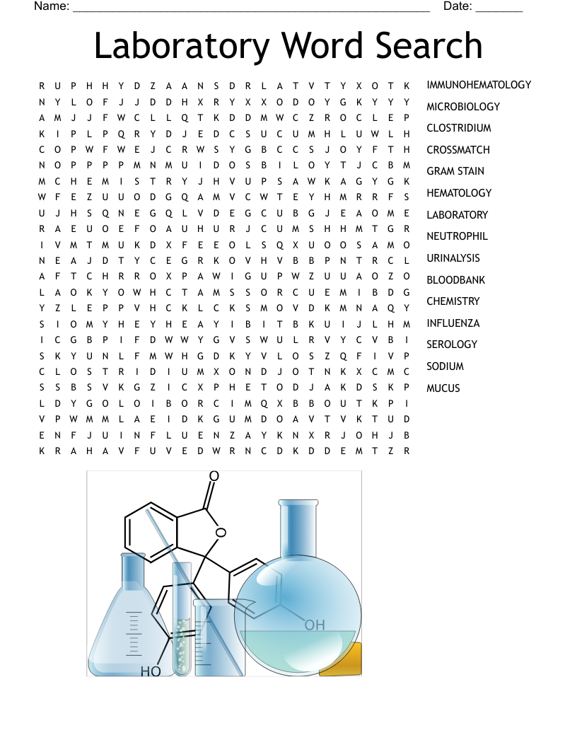 LABORATORY CROSSWORD WordMint