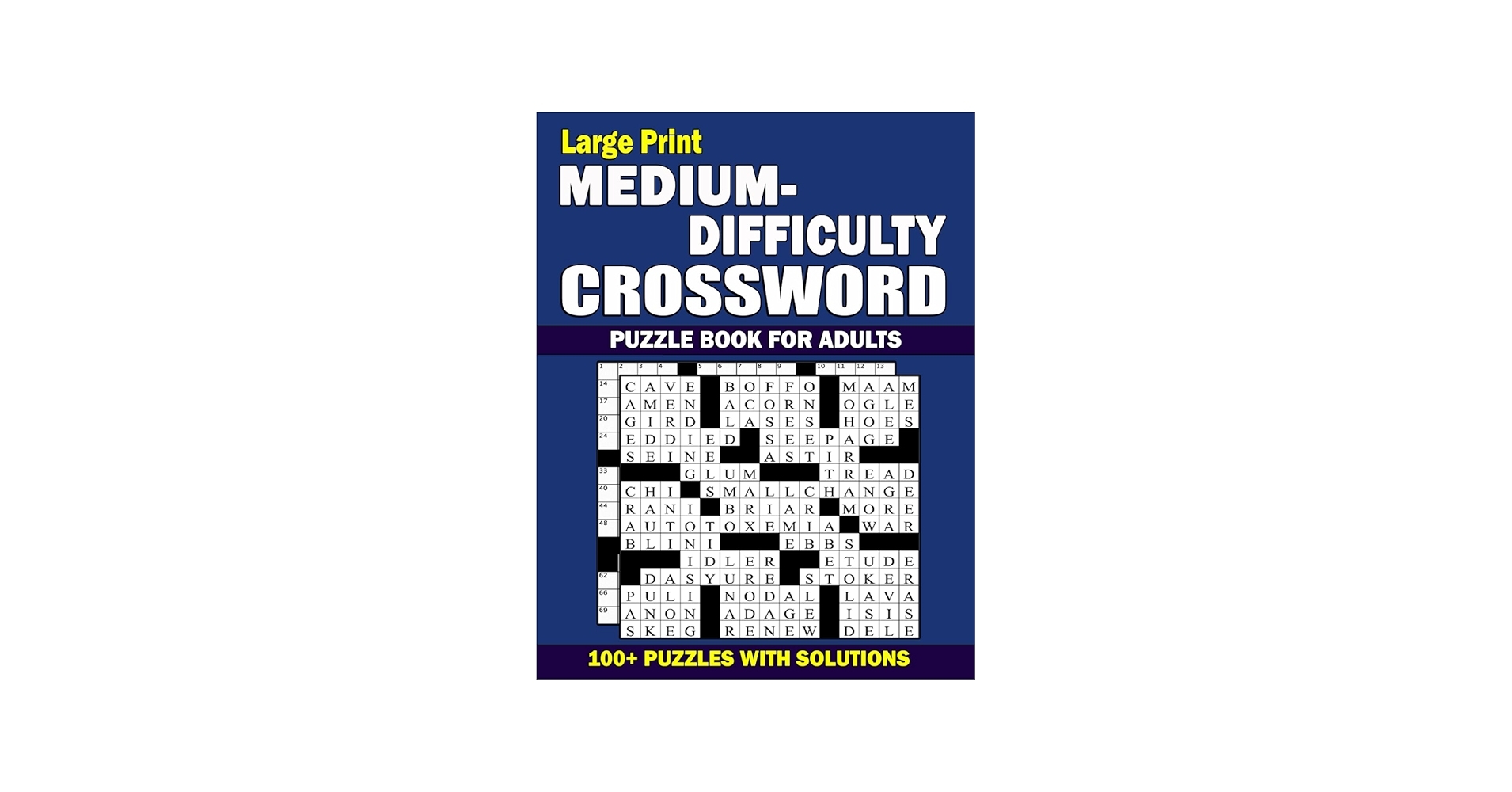 Large Print Medium Difficulty Crossword Puzzle Book For Adults 2023 Medium To Hard Crossword For Puzzles Lover 100 Hard Crossword Puzzle Book For Puzzle Book For Adults With Solution 