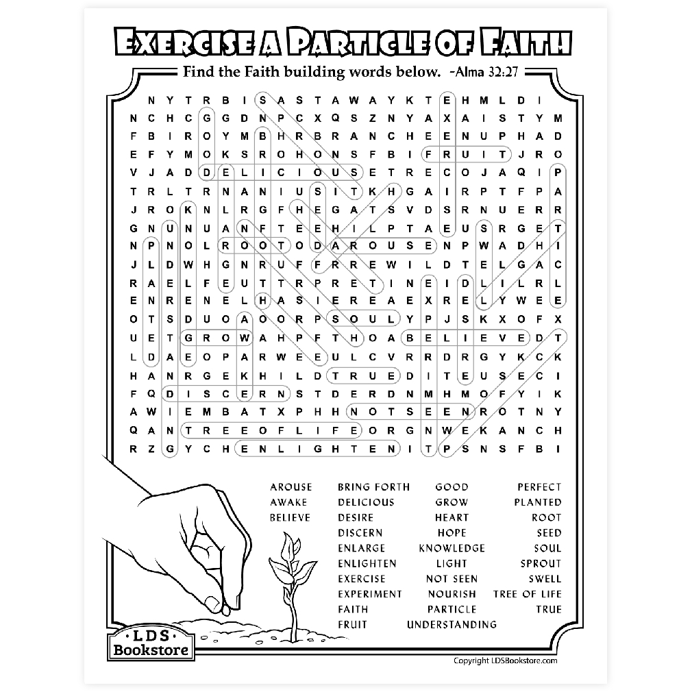 LDS Activity Pages Crossword Puzzles Word Search More