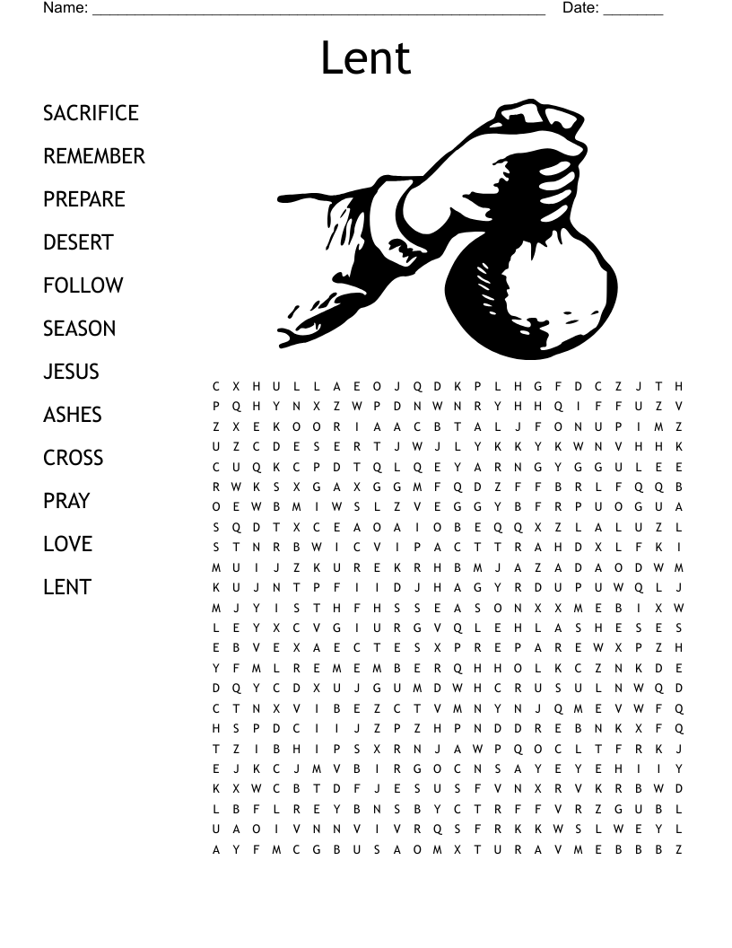 Lent Crossword WordMint