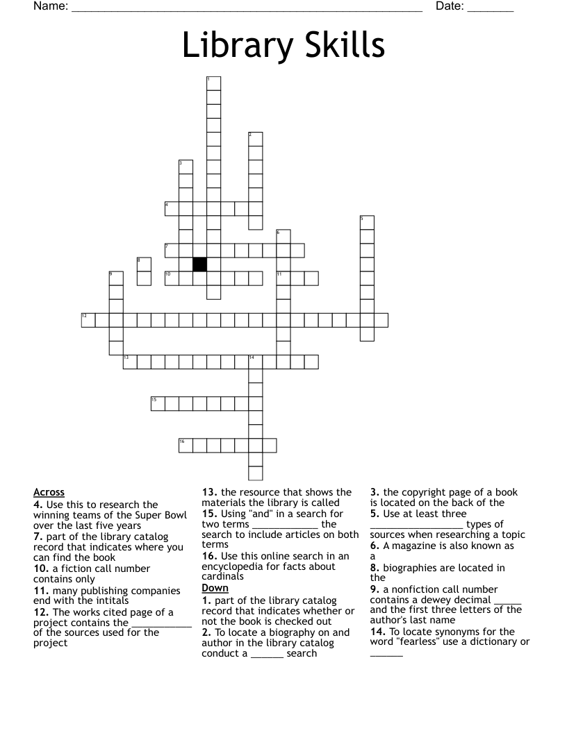 Library Bingo WordMint