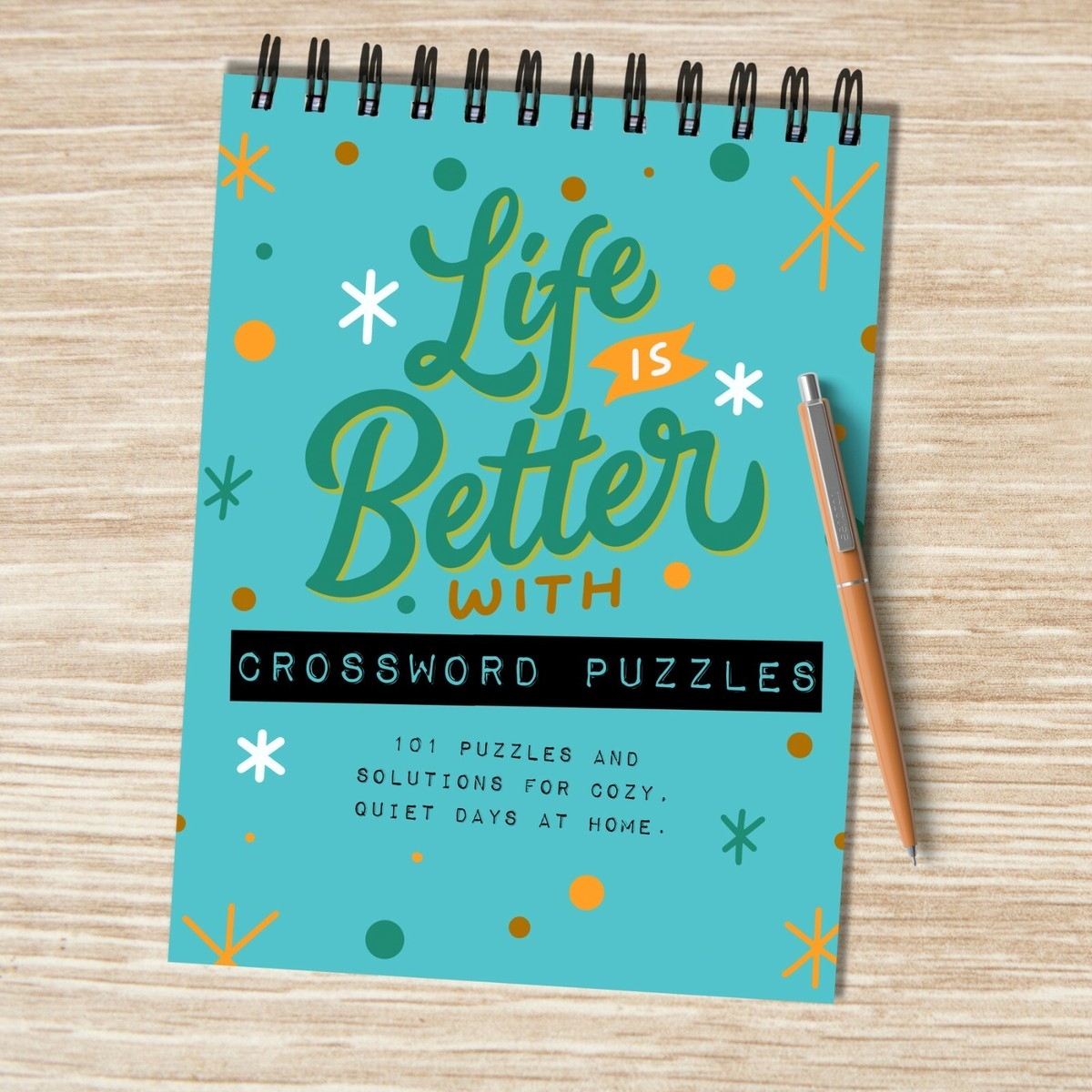 Life Is Better With Crossword Puzzles Book Spiral Puzzle Pad EBay