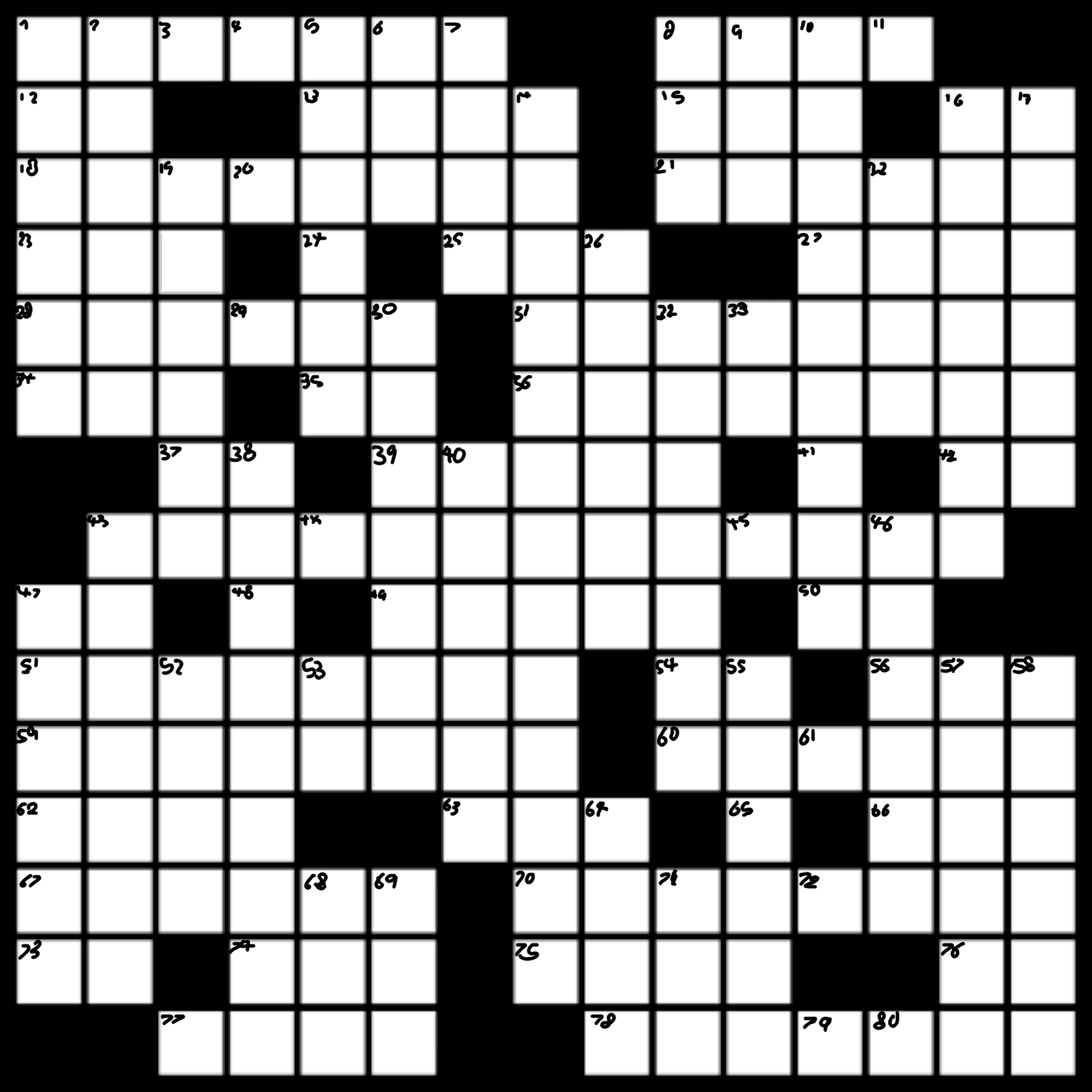 Made A Crossword Puzzle For Fun Kind Of Hard Idek If This Is The Best Format For Sharing It R crossword