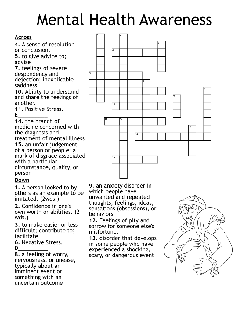 Mental Health Awareness Crossword WordMint