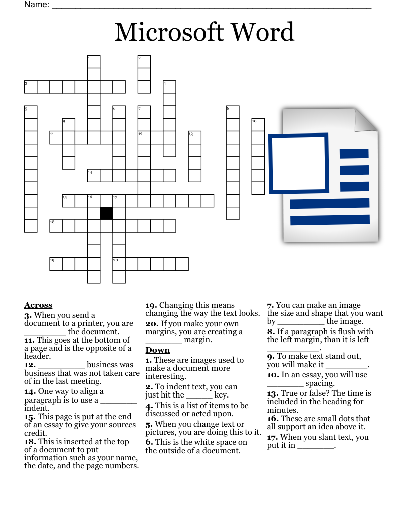 MICROSOFT WORD TERMINOLOGY Word Search WordMint