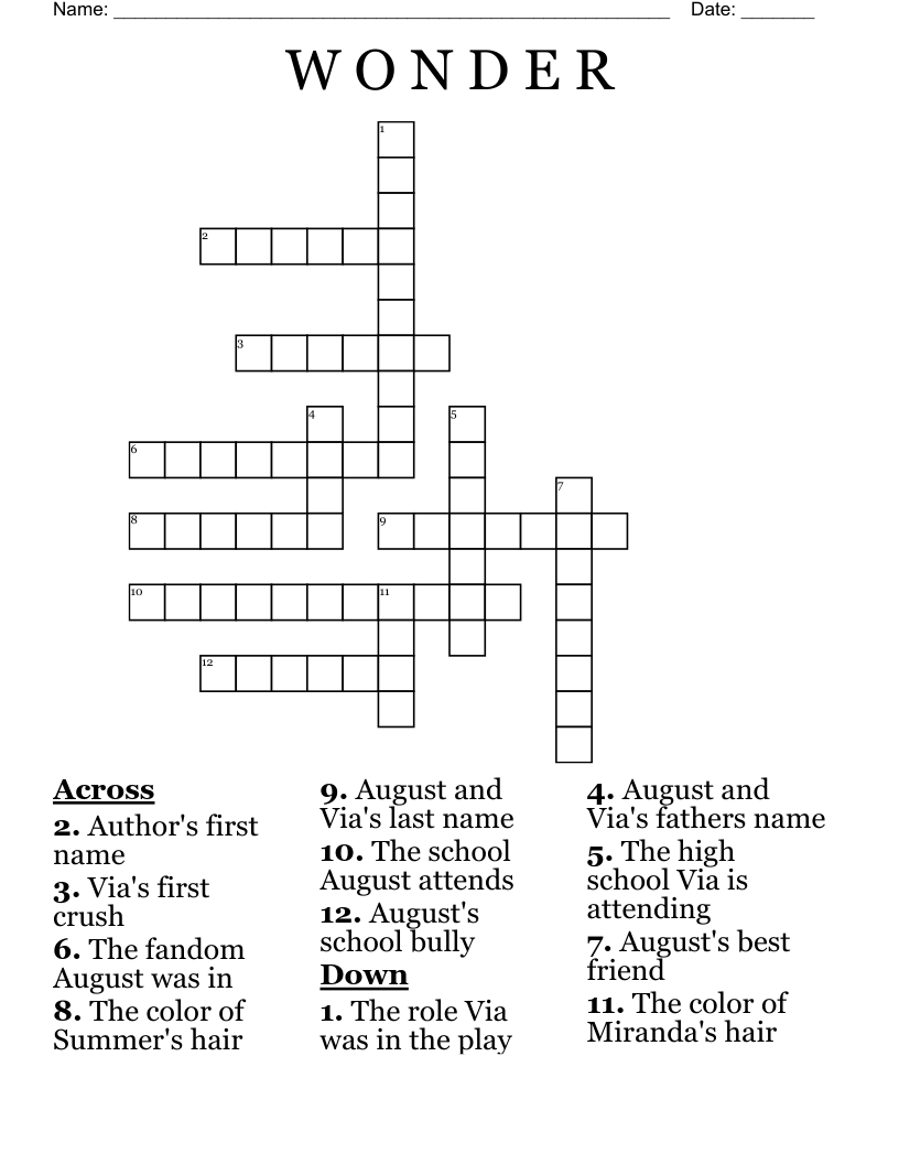 Middle Grade Crosswords Word Searches Bingo Cards WordMint