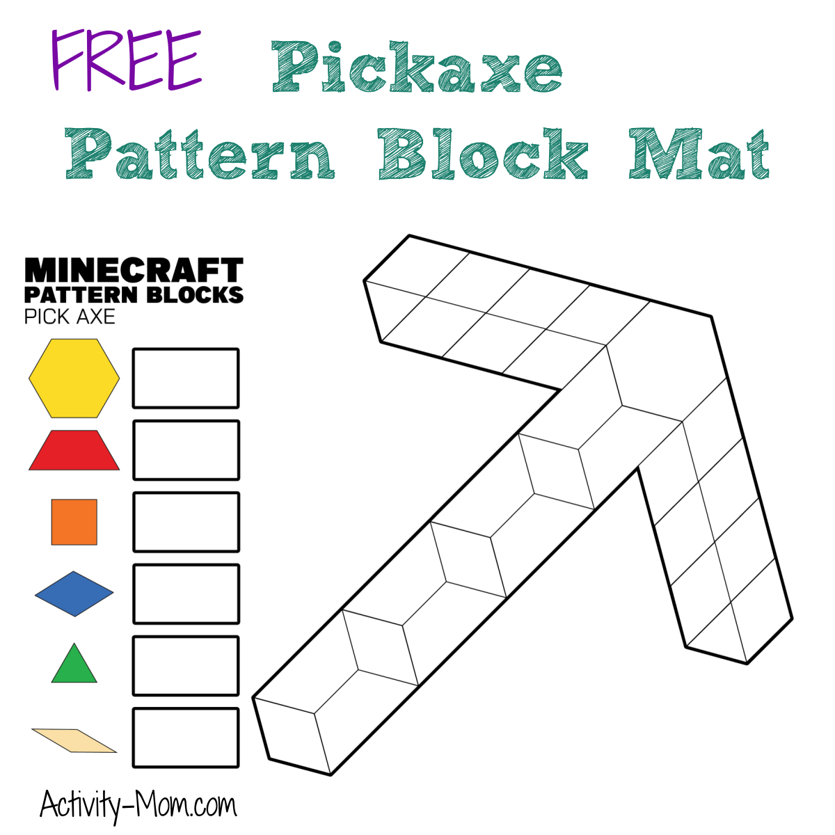Minecraft Pattern Block Mats free The Activity Mom