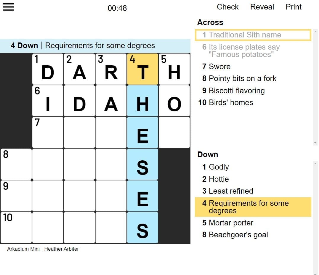 Mini Crossword Free Online Game Toronto Star Mini Crossword Free Online Game Toronto Star