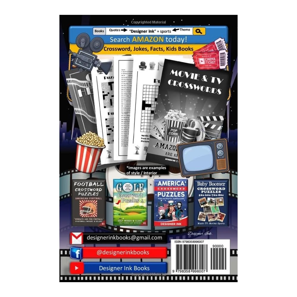 Movie And TV Crossword Puzzles Hollywood Actors Colombia Ubuy