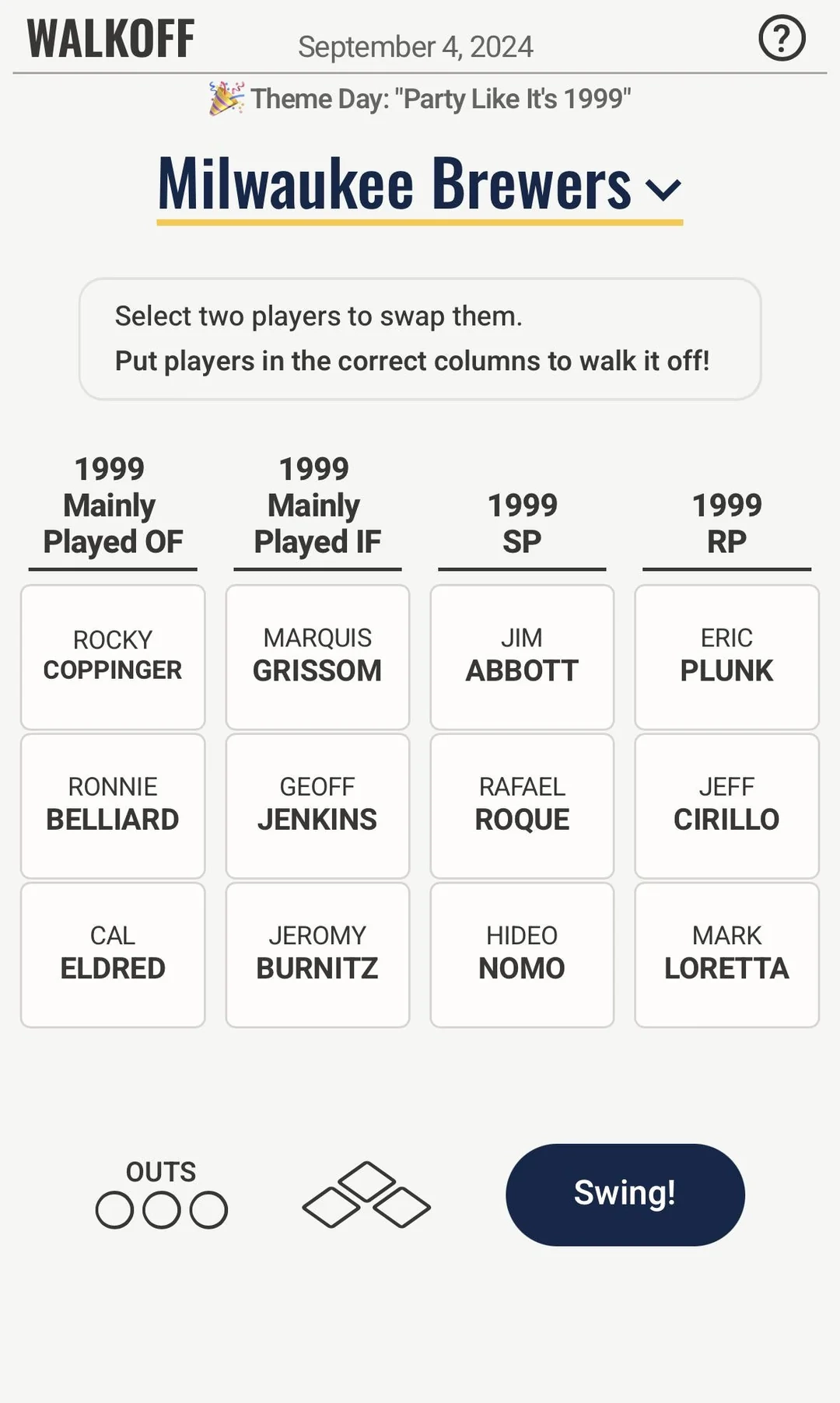 New Daily Baseball Game For Brewers Fans Wordle Meets Grid R Brewers