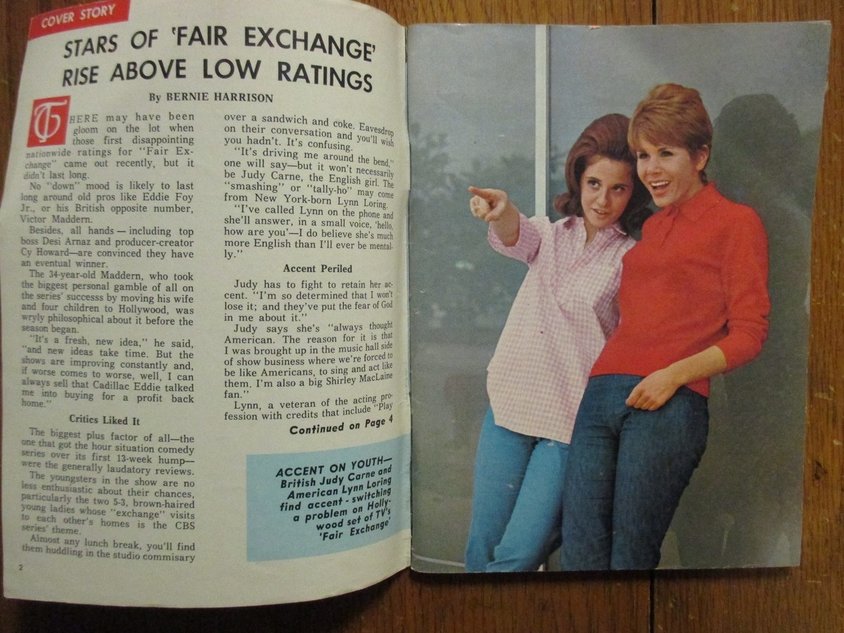 No 1962 Detroit News TV Mag LYNN LORING JUDY CARNE DWAYNE HICKMAN ROYSTON THOMAS EBay