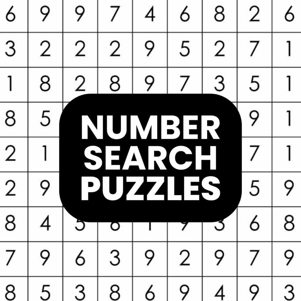 Number Search Puzzles 15x15 Math Love Number Search Puzzles 15x15 Math Love