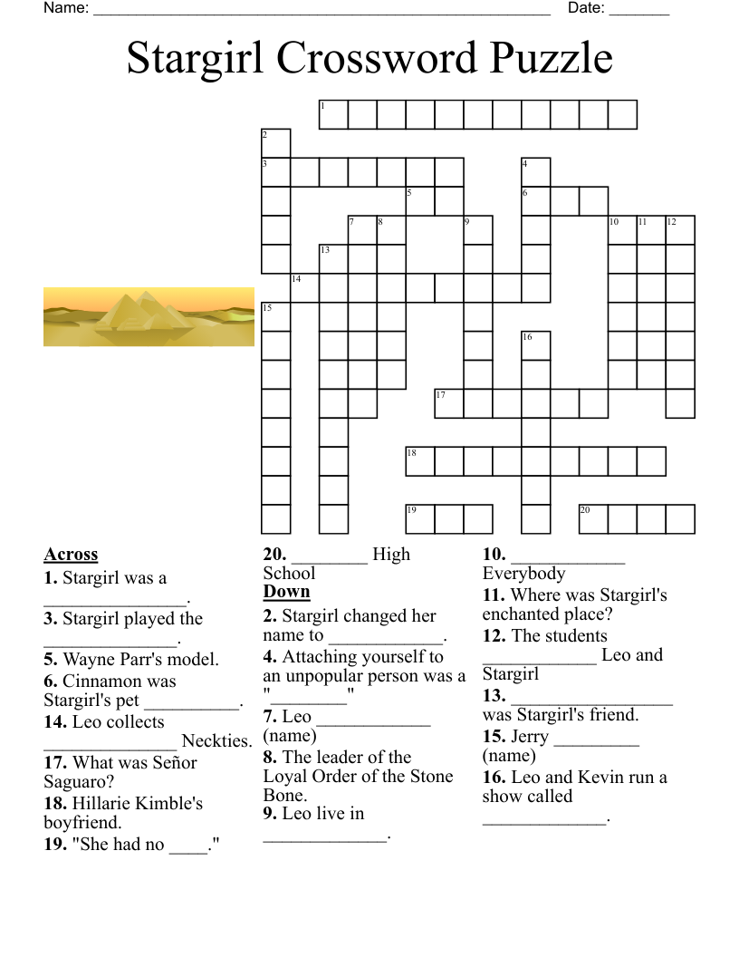 Number The Stars Vocab 1 6 Crossword WordMint