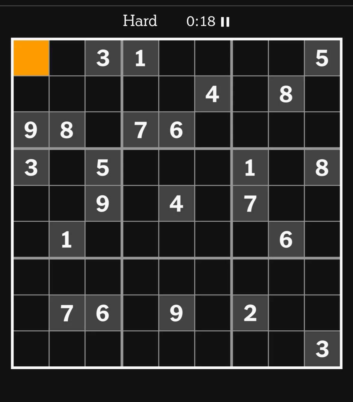 NYT Hard Puzzle Today R sudoku