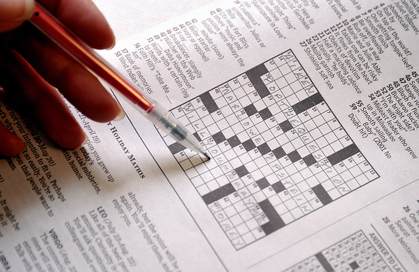 Opinion The Crossword Puzzle Change Is A Six letters Across The Washington Post