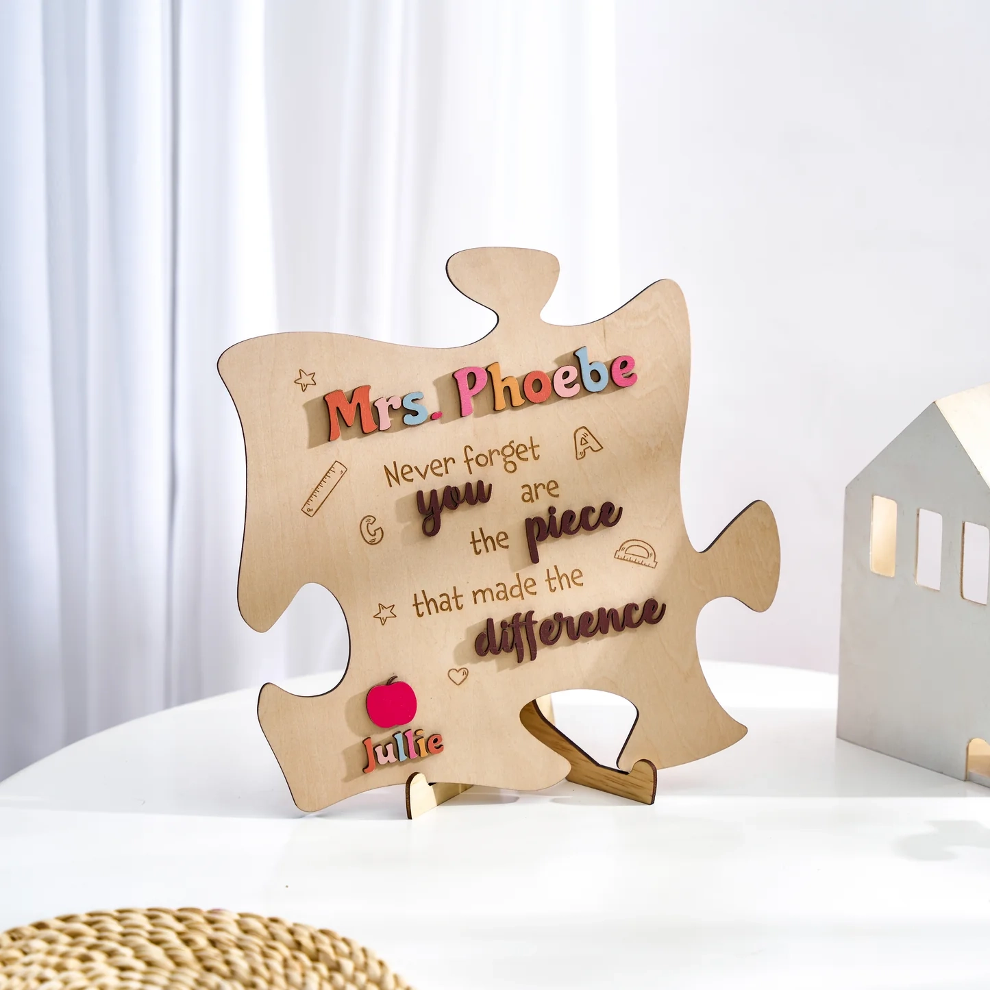 Personalized Teacher Puzzle Piece Keepsake For Teacher Gifts Craftstoy