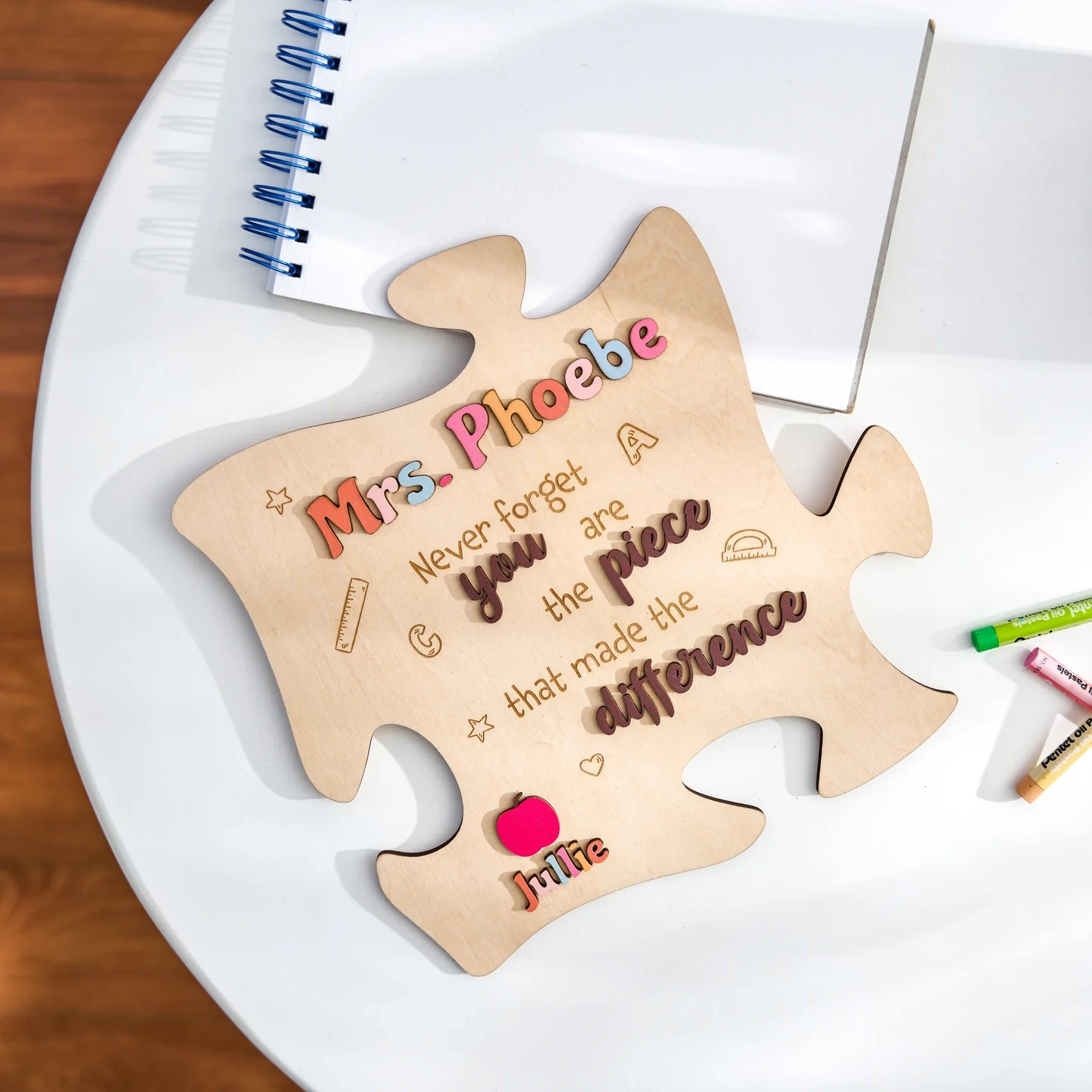 Personalized Teacher Puzzle Piece Keepsake For Teacher Gifts Craftstoy