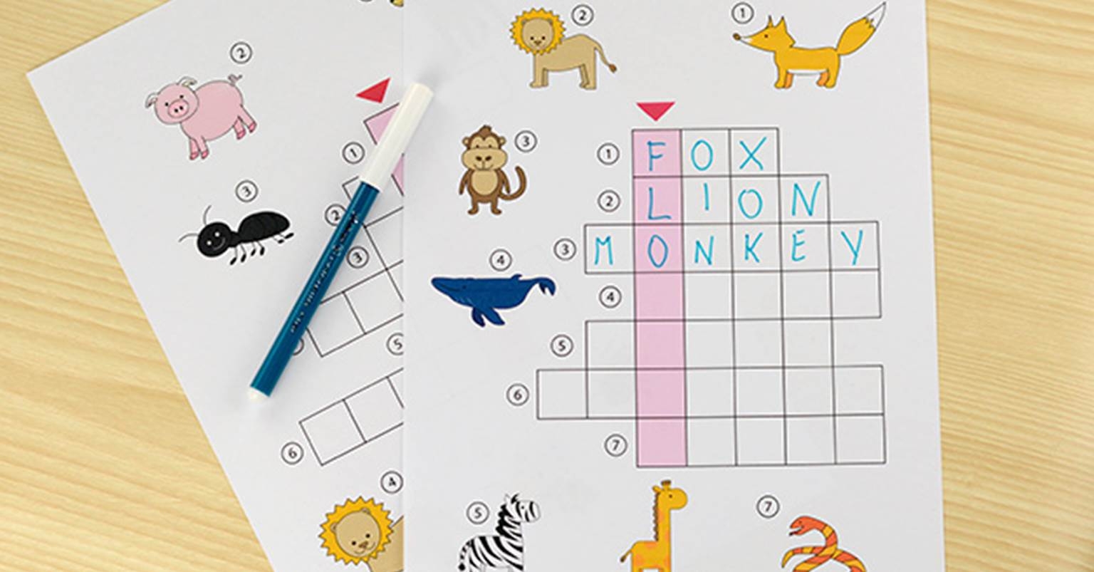 Picture Crossword Puzzles The Kindergarten Connection