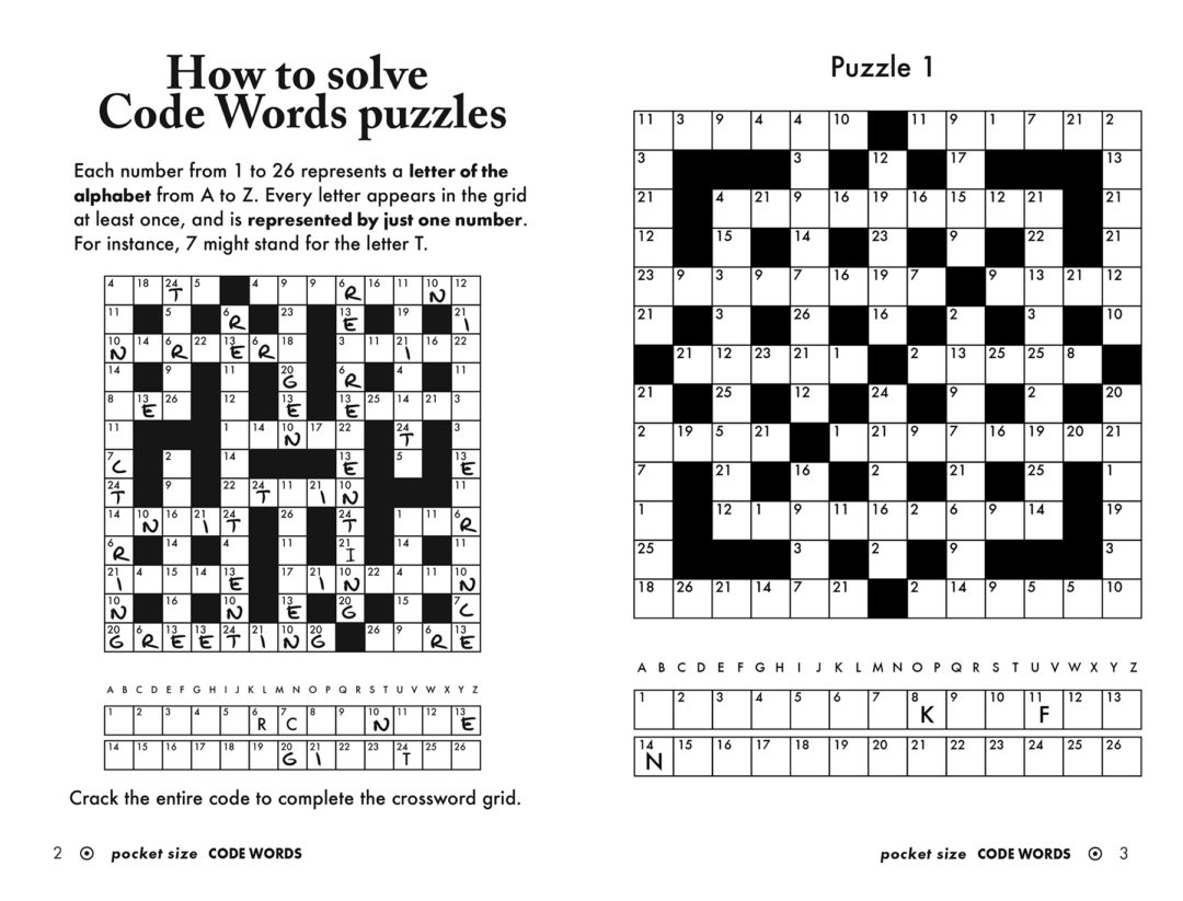 Pocket Puzzles Code Words Volume 1 PAPP International