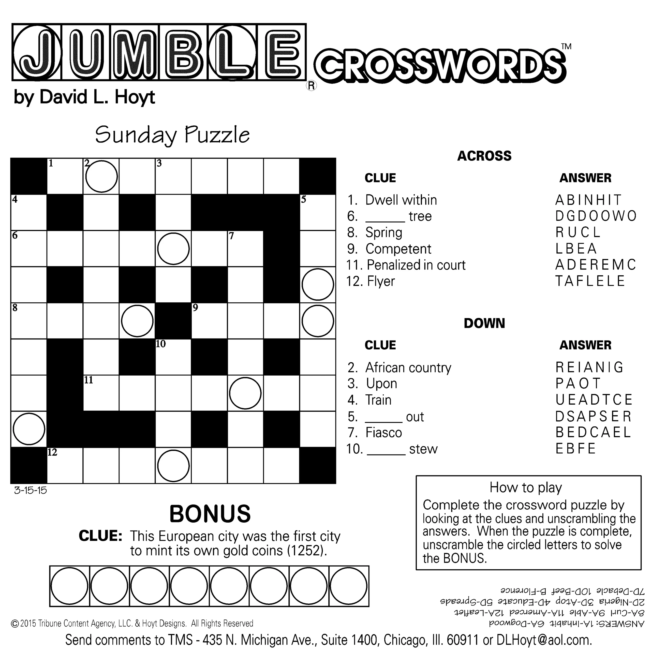 Printable Jumble Puzzles Printable Party Favors