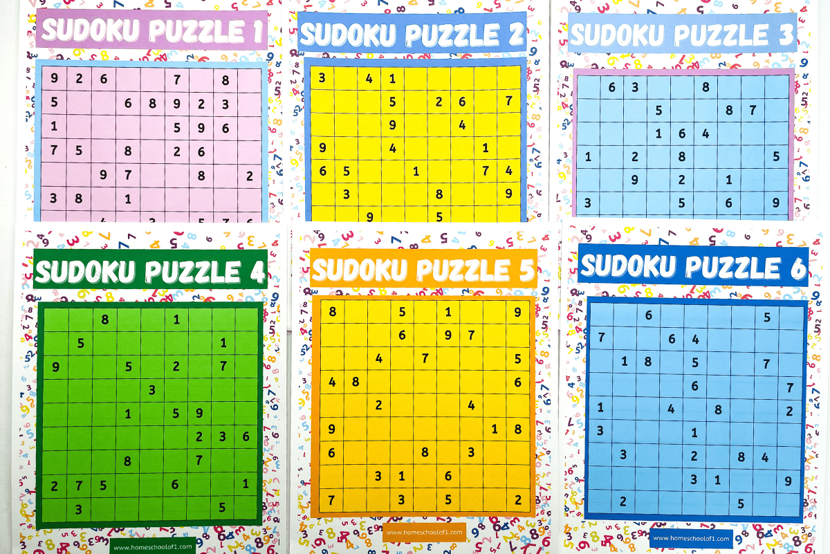 Printable Sudoku For Kids Easy To Challenging 