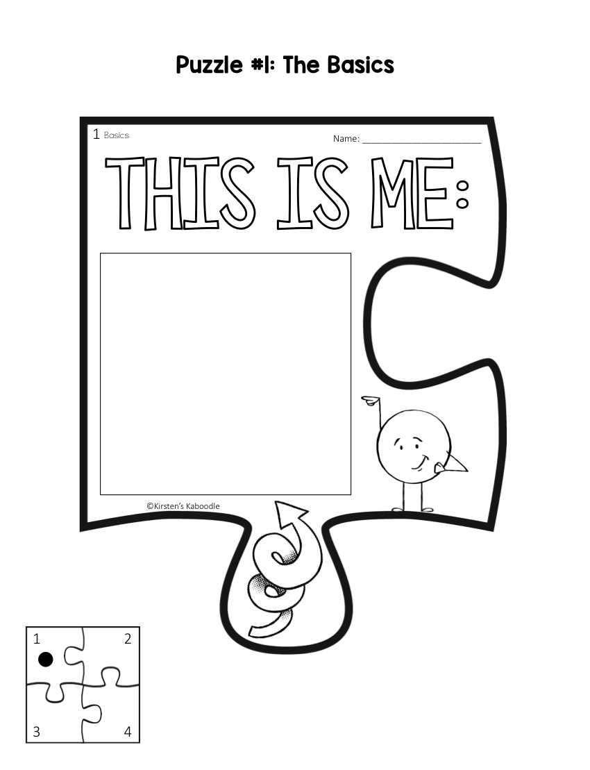 Puzzle Pieces Bulletin Board For Community Building Back To School New Years Made By Teachers