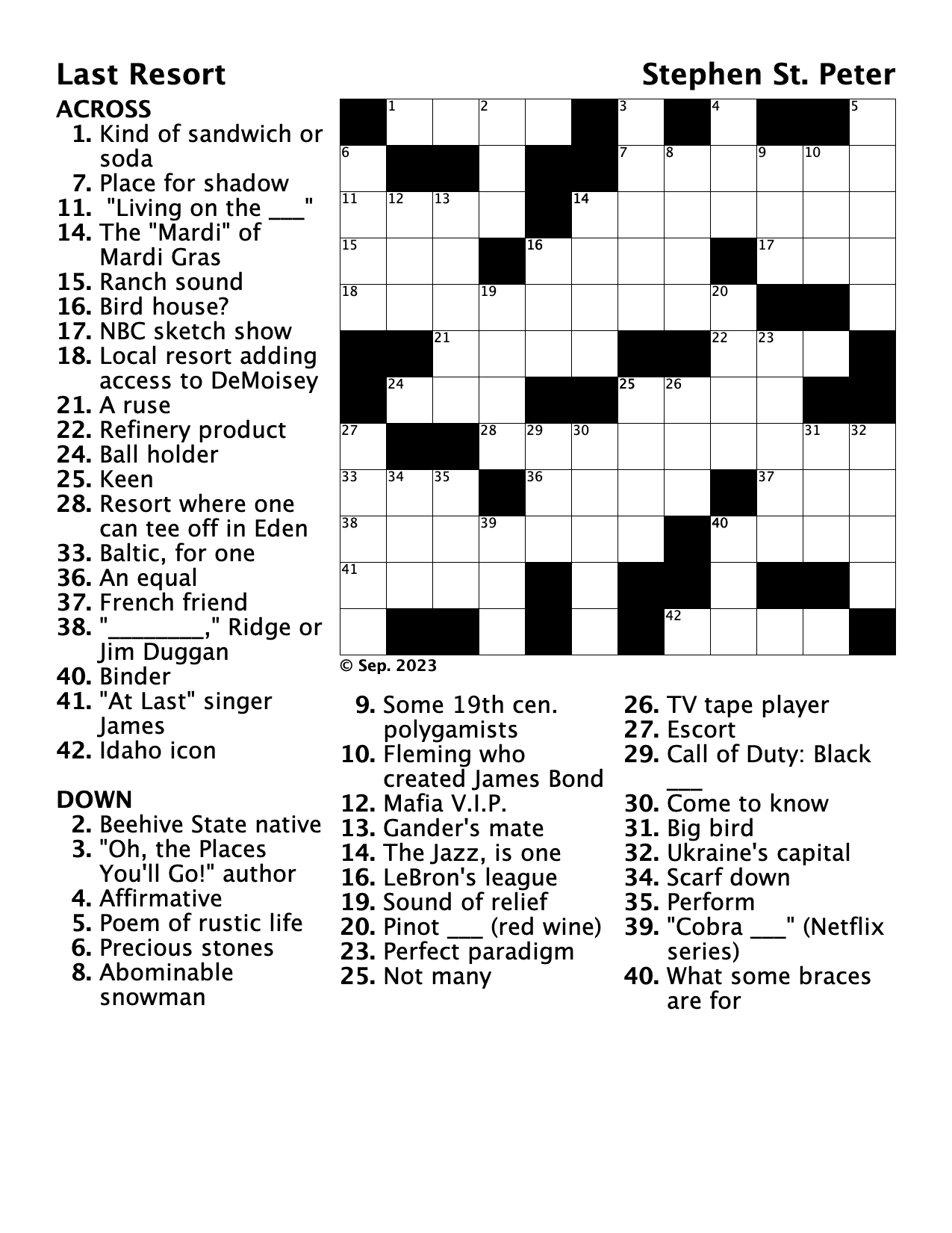 Puzzles OGDEN NEWS The Ogdenite Puzzles OGDEN NEWS The Ogdenite
