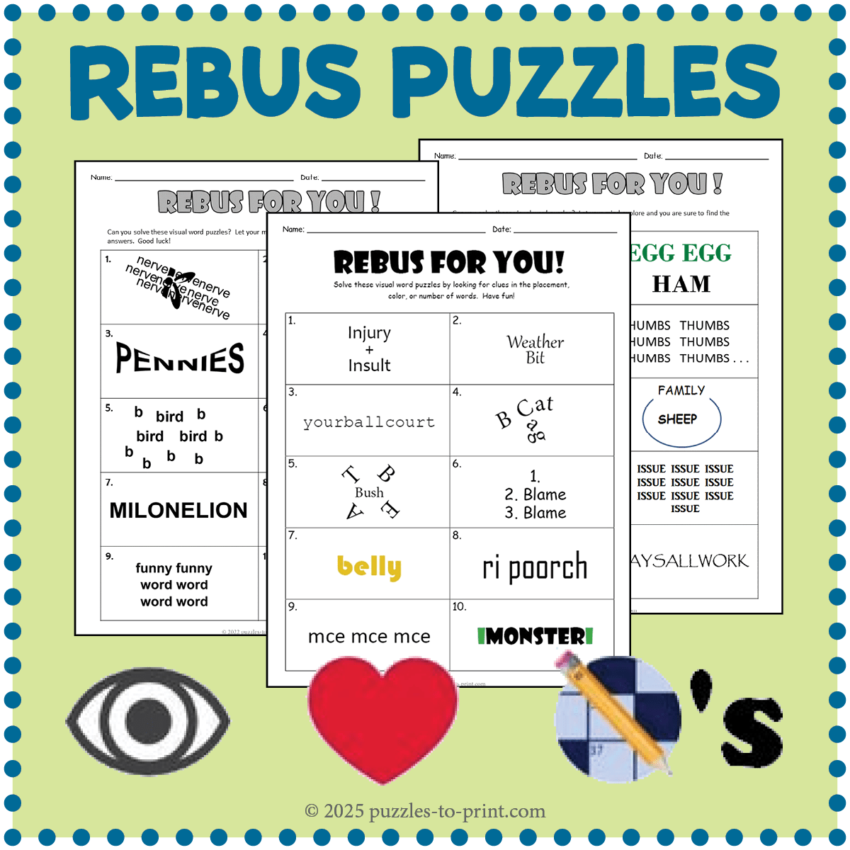 Rebus Puzzles From Puzzle To Print Rebus Puzzles From Puzzle To Print