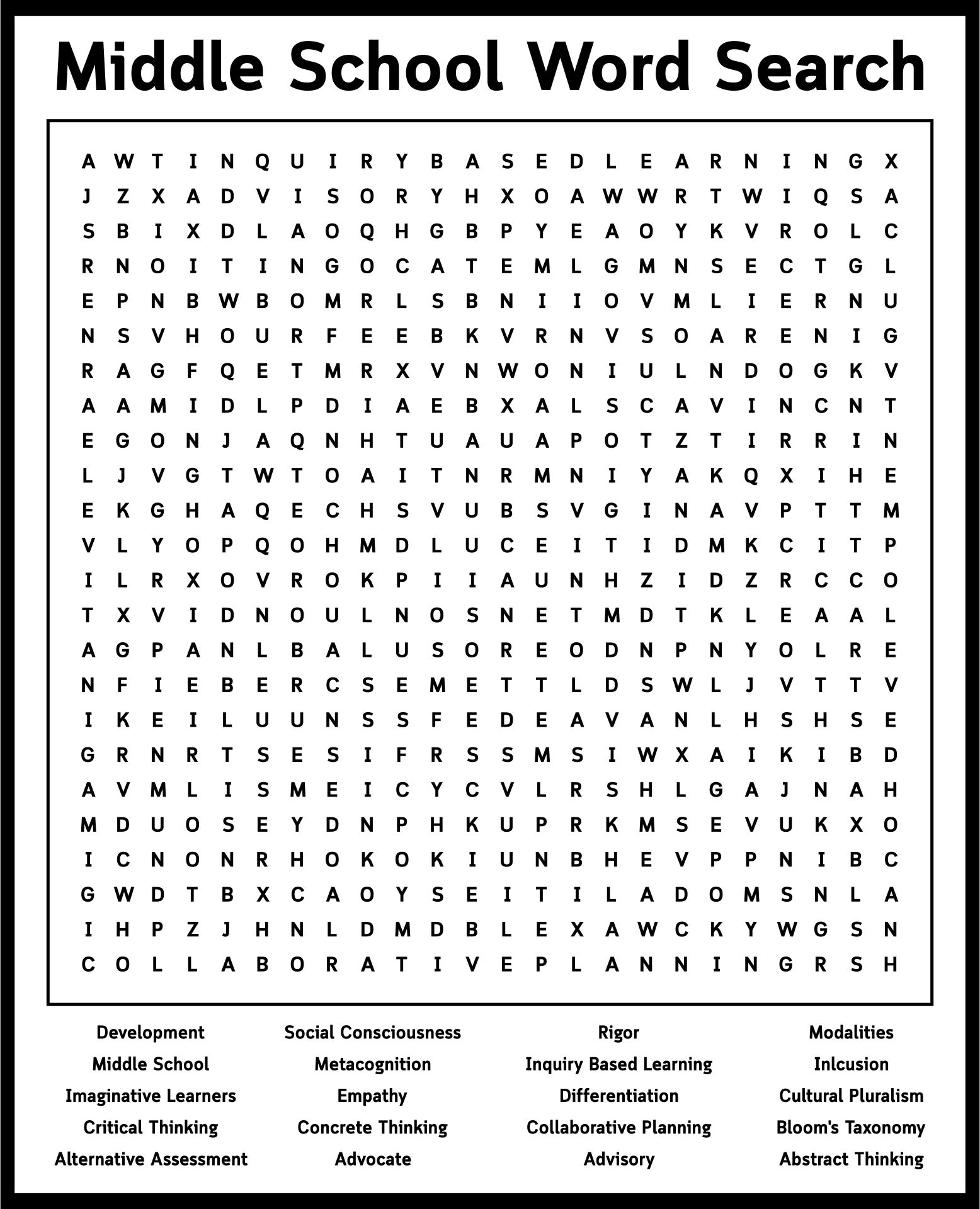 School Word Search Puzzles 10 Free PDF Printables Printablee