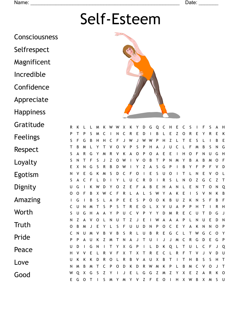 Self Esteem Crossword WordMint