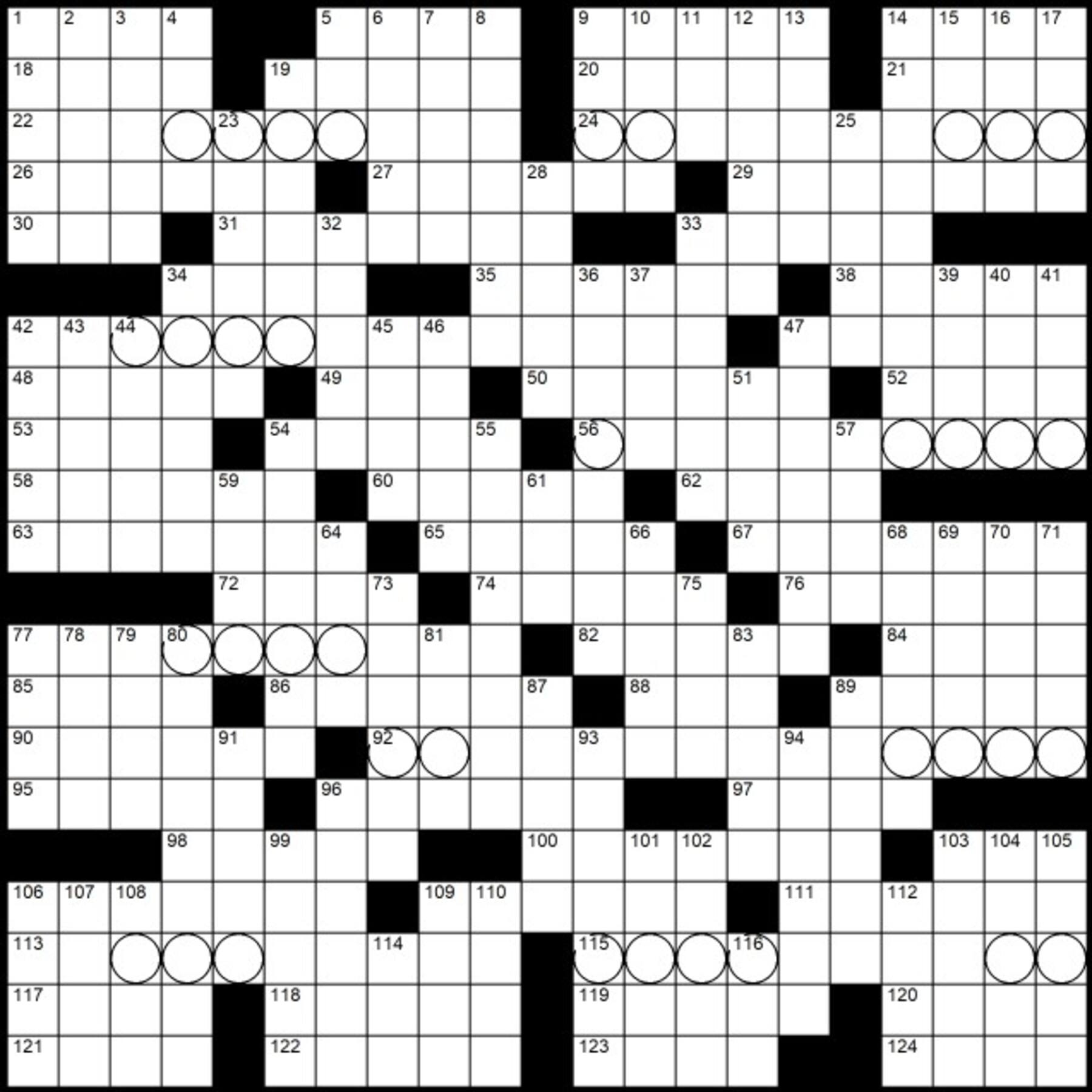 Solution To Evan Birnholz s July 11 Post Magazine Crossword Altogether Separate The Washington Post