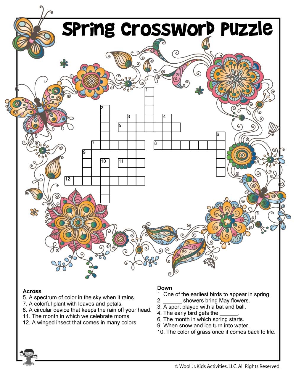 Spring Word Puzzles For Kids Woo Jr Kids Activities Children s Publishing