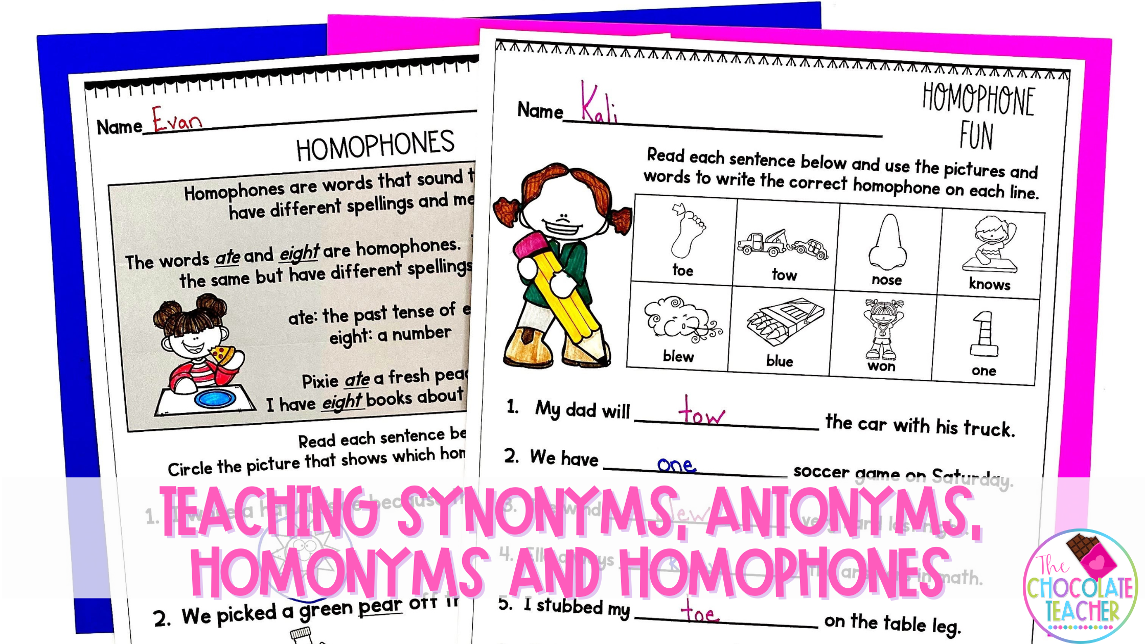 Teaching Synonyms Antonyms Homonyms And Homophones