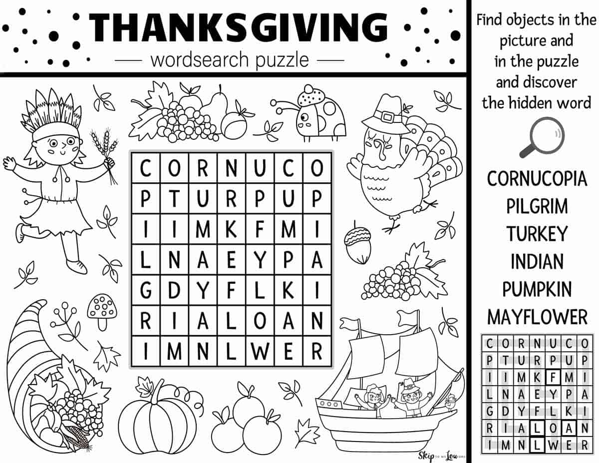 Thanksgiving Word Search Skip To My Lou Thanksgiving Word Search Skip To My Lou