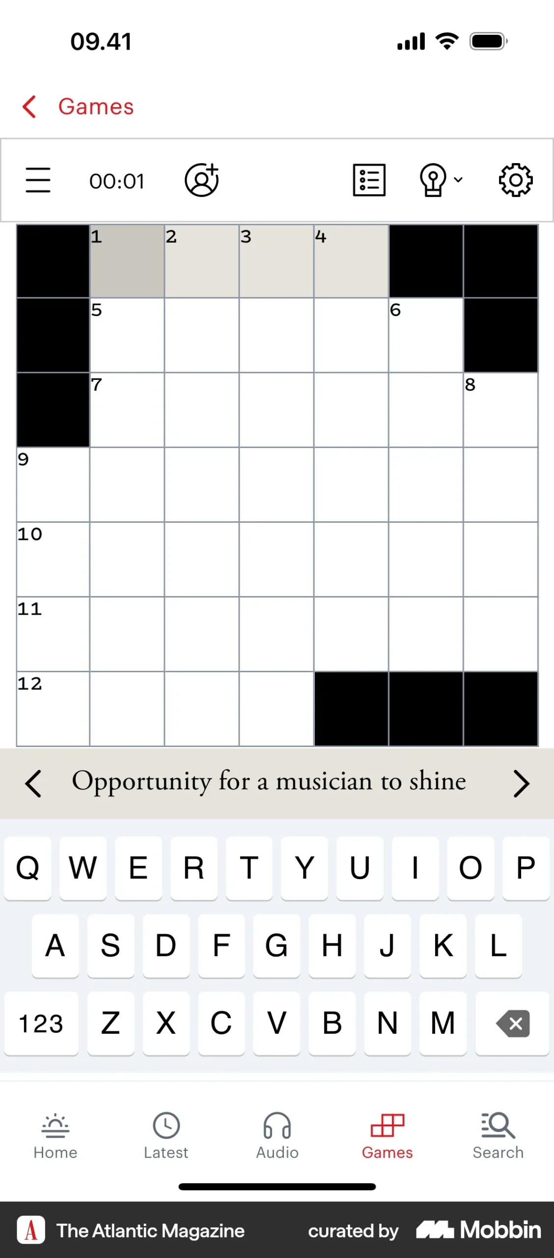 The Atlantic Magazine IOS Completing A Crossword Flow Mobbin