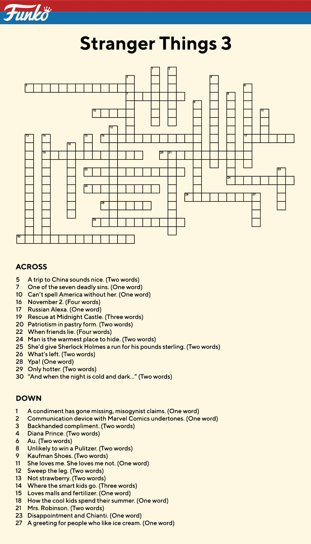 The Puzzler Stranger Things Season 3 Edition The Puzzler Stranger Things Season 3 Edition