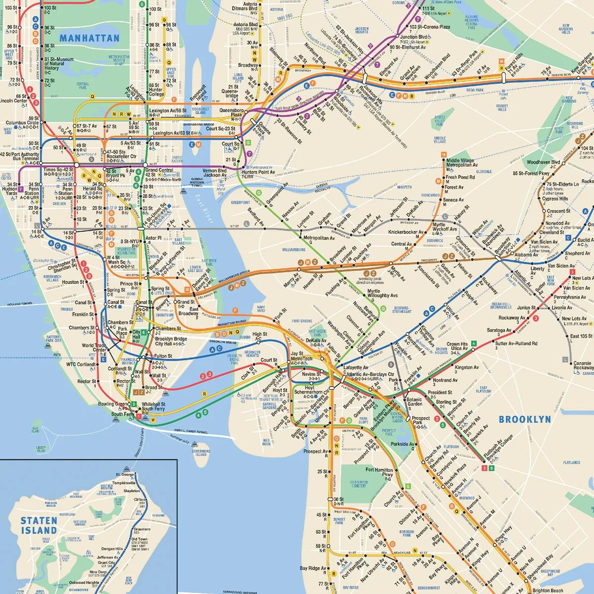 Transit Travel Map Puzzles New York Puzzle Company