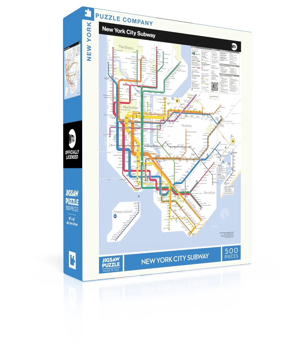 Transit Travel Map Puzzles New York Puzzle Company