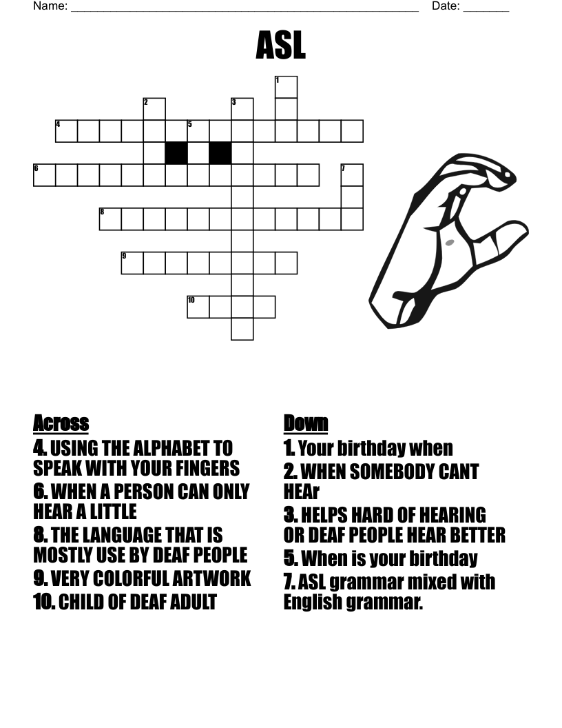 Unit 2 French Vocab Crossword WordMint